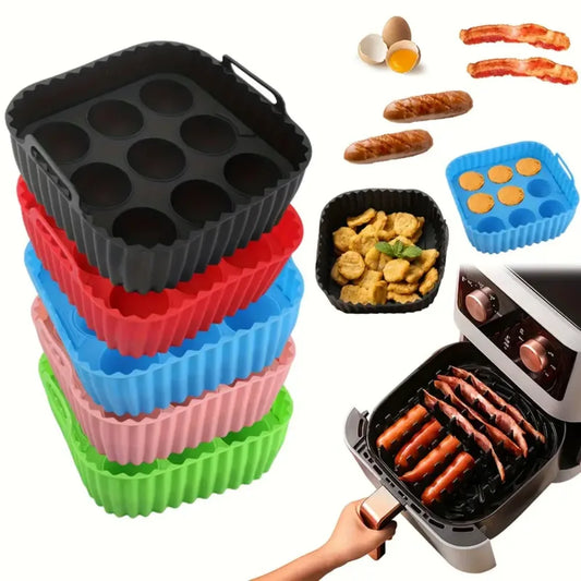 Forma de silicone reutilizável para Air Fryer